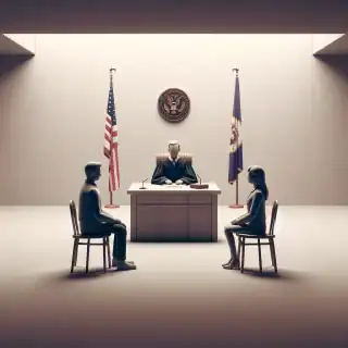 courtroom setting