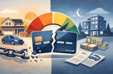 image of broken credit card