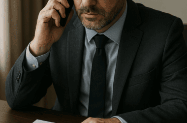 image of divorce lawyer being called